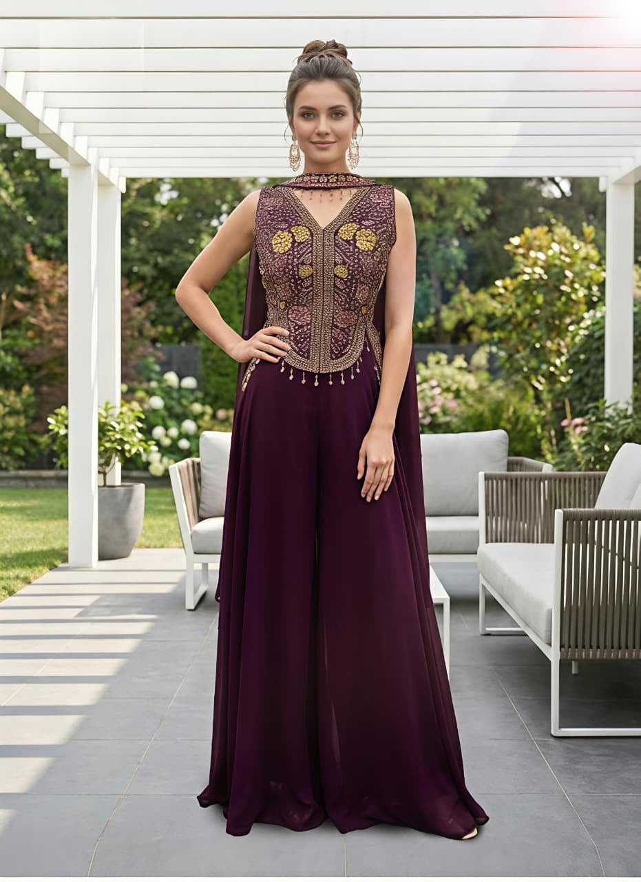 Indo-Western Palazzo Suit Set