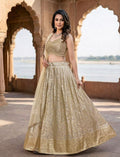 Golden lehenga Choli Set