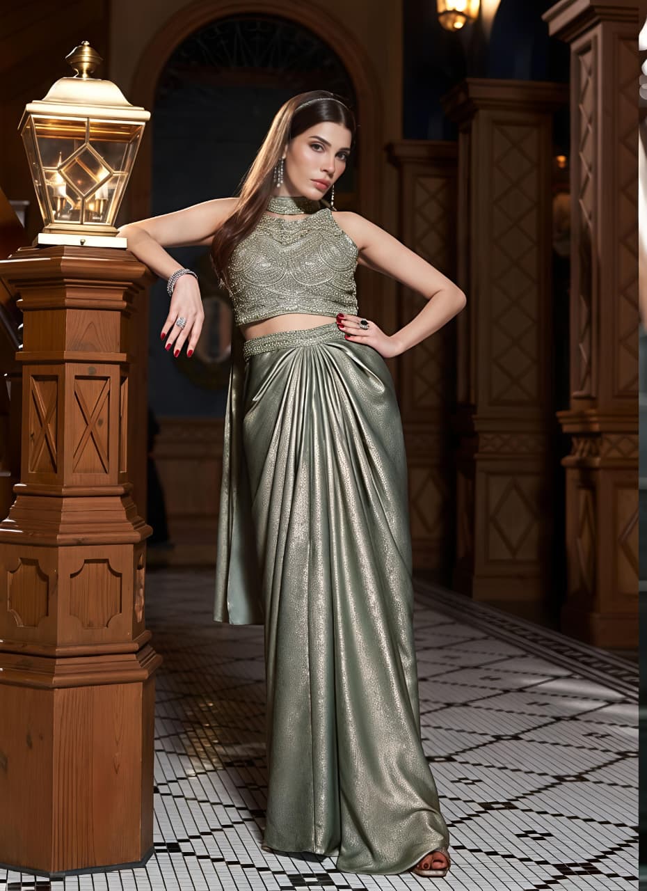 Dhoti choli Set