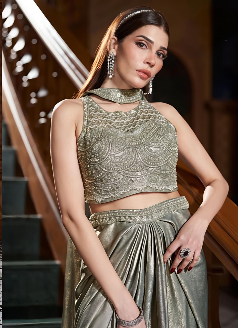 Dhoti choli Set