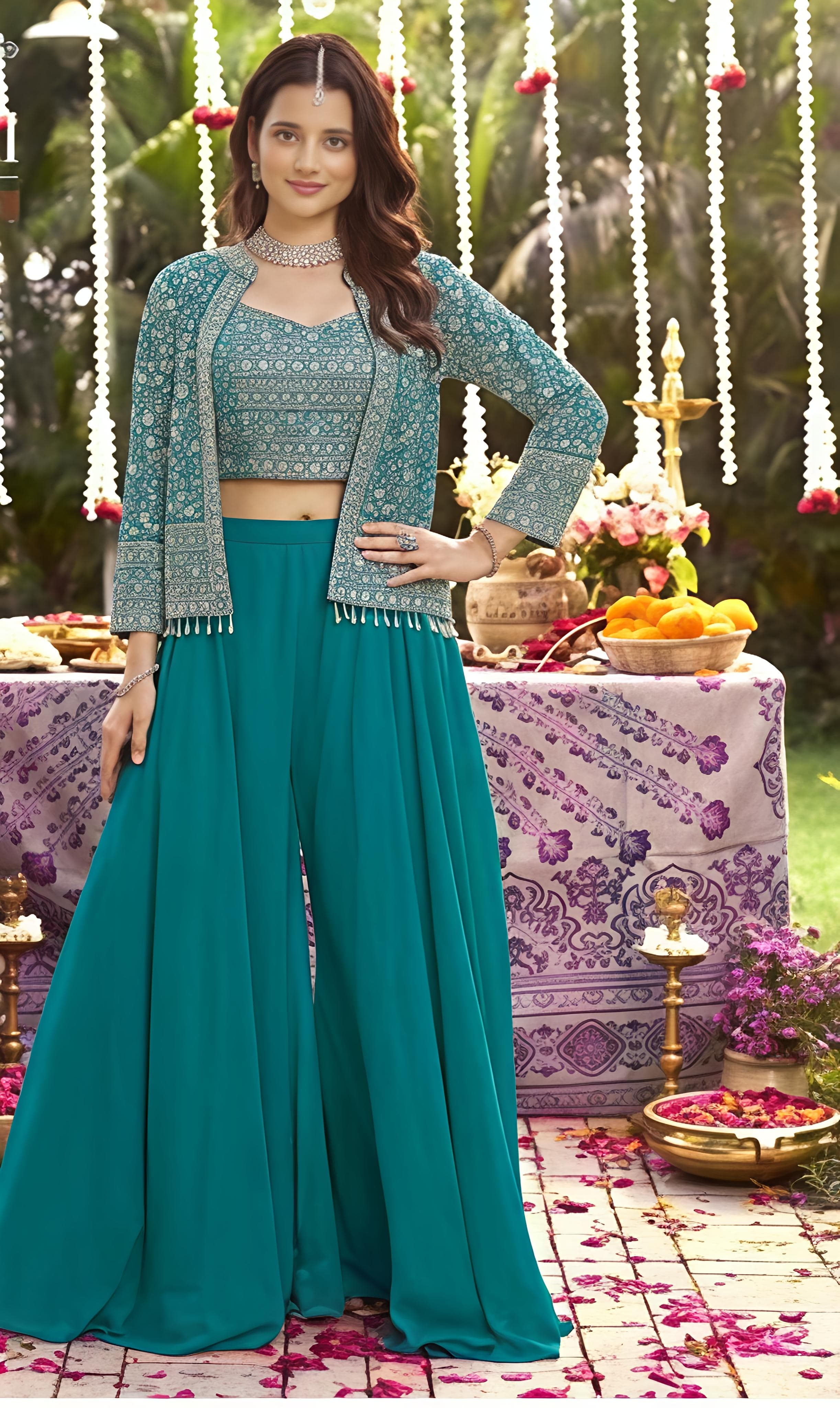 Indo western Palazzo Set